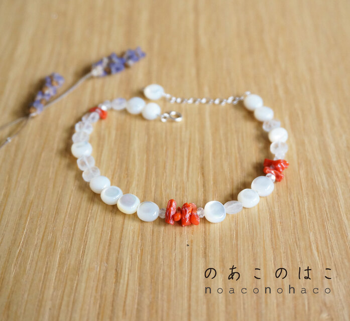 海と月のブレスレット_Silver925