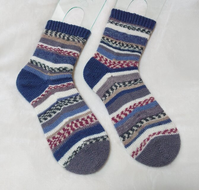 手編み靴下 スクラッピーソックス②