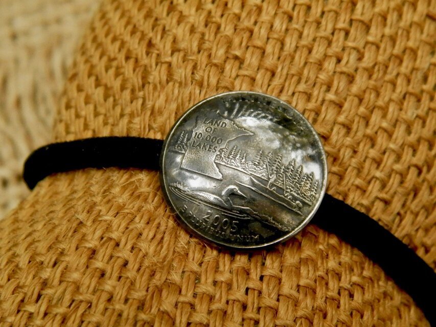 ＃H212　USA Coin Hair Elastic