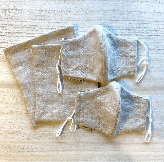 リネン　Mサイズ フラックスカラー