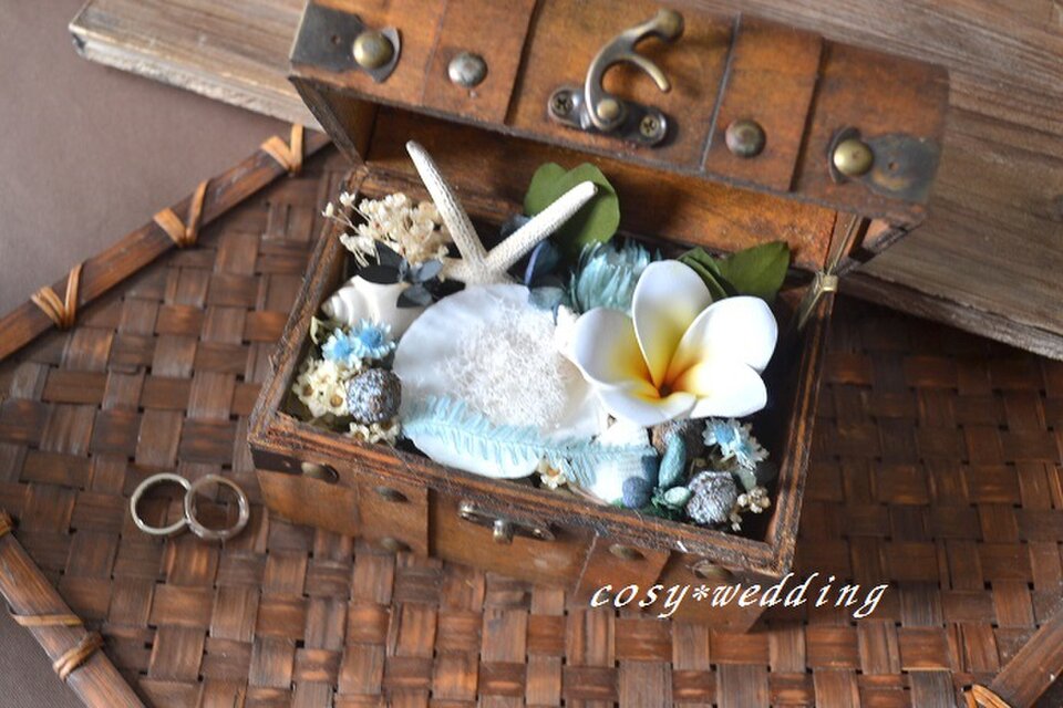 【k様へ】ハワイの海の宝箱＊リングピロー＊送料込