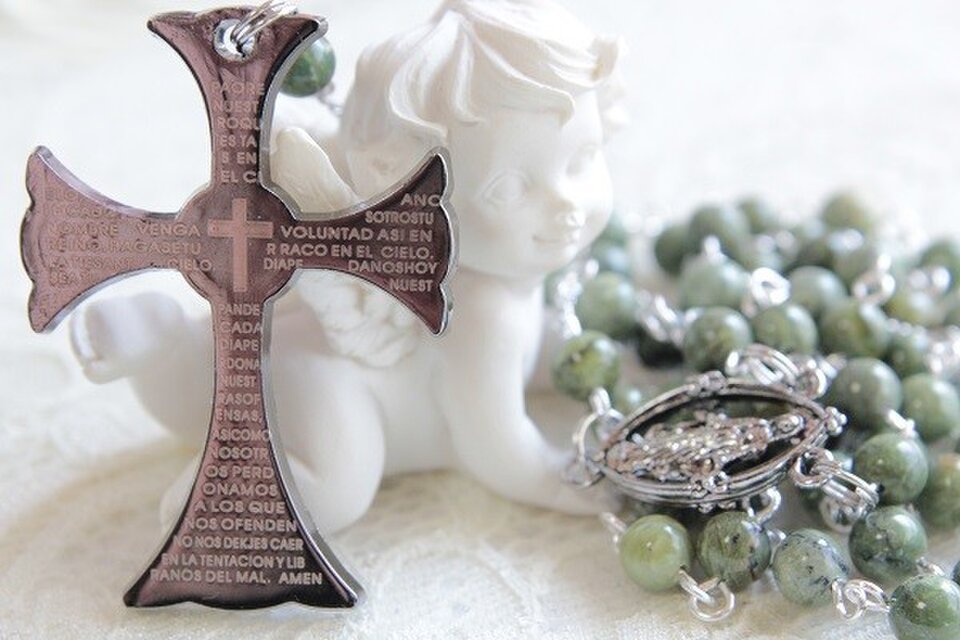 グリーンオパールのロザリオ