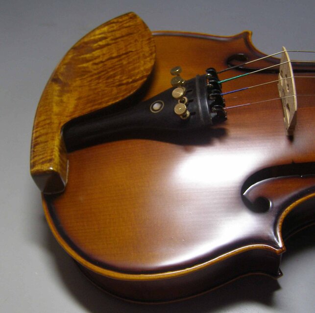 黒檀バイオリン顎当て 新品 ガルネリクローソン型 - 弦楽器