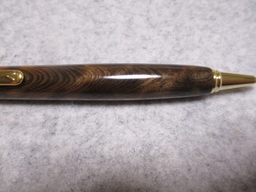 神代屋久杉 瘤 黒油木 トラ杢 ガラスコート仕上げ ワンピースタイプの