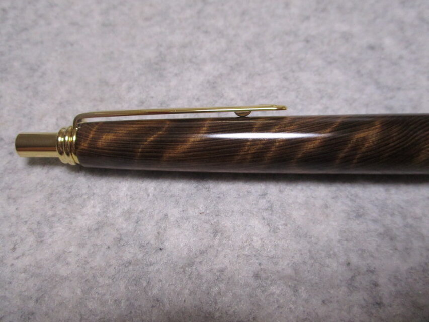 神代屋久杉 瘤 黒油木 トラ杢 ガラスコート仕上げ ワンピースタイプの