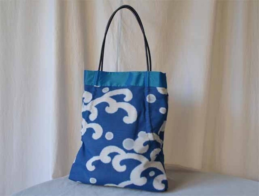 きものシャーリングバッグ（ブルー）