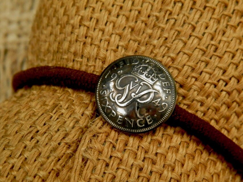 ＃H177  UK Coin Hair Elastic