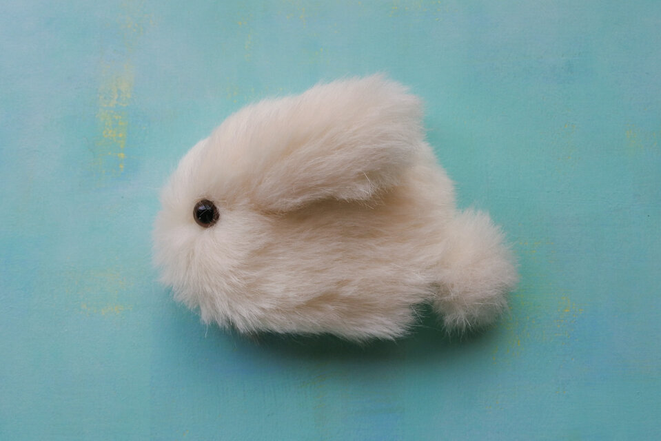 ミニうさぎポーチ（白）005