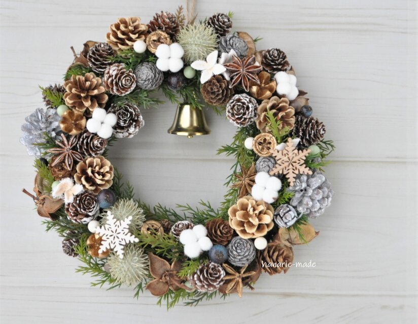 コニファーと木の実のリース ChristmasWreath コニファーと木の実のリース ChristmasWreath リース(コニファー