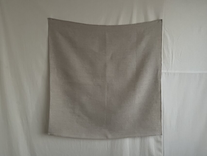 リネンの大きいハンカチ