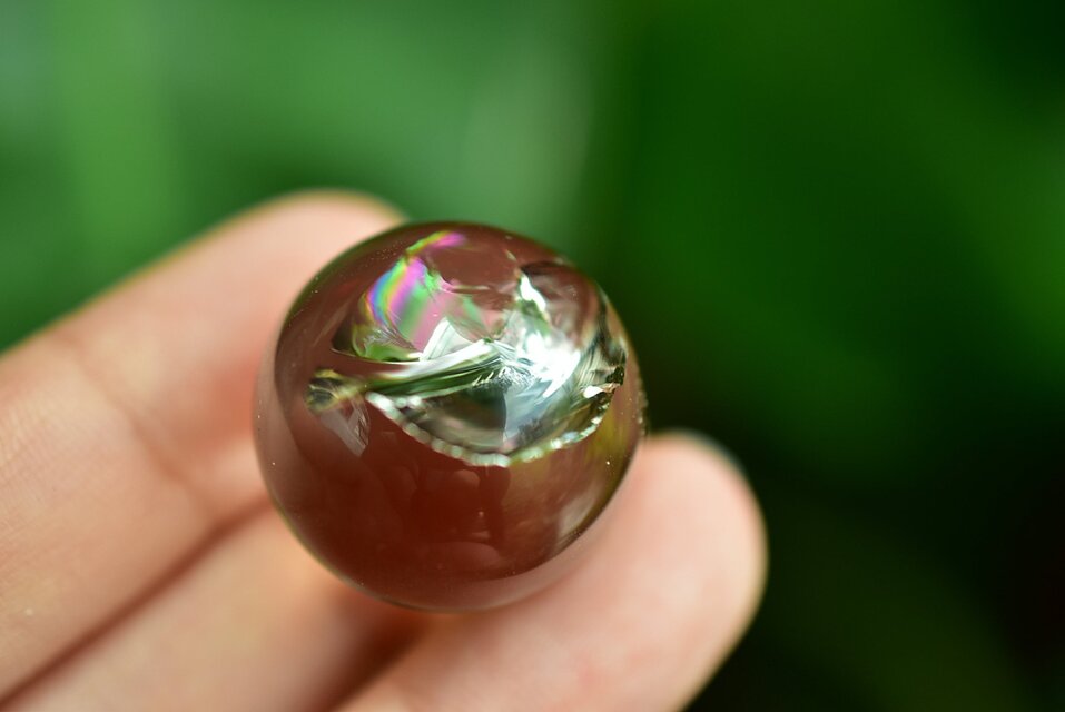 虹入り☆レインボースモーキークォーツ ルースs585 | iichi 日々の