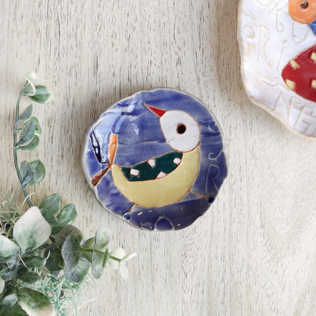 【ライラック】明るく、楽しく、美味しく！小皿１　TIDORI　2022