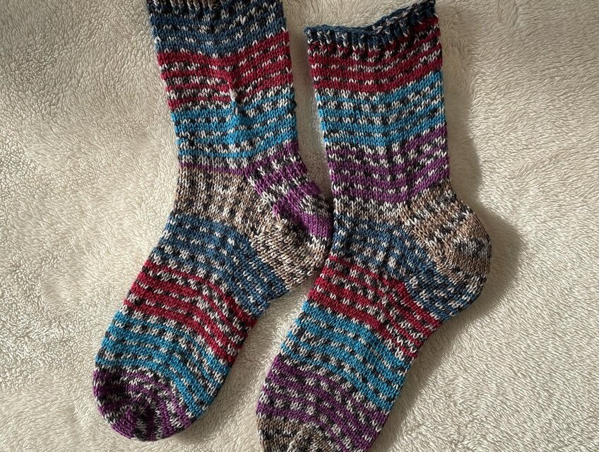 No.958 桜さまオーダー品 手編み靴下