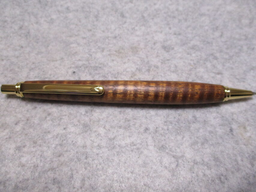 ハワイアンコア　カーリー杢　ワンピースタイプのシャープペンシル（0.5ミリ用）　希少材