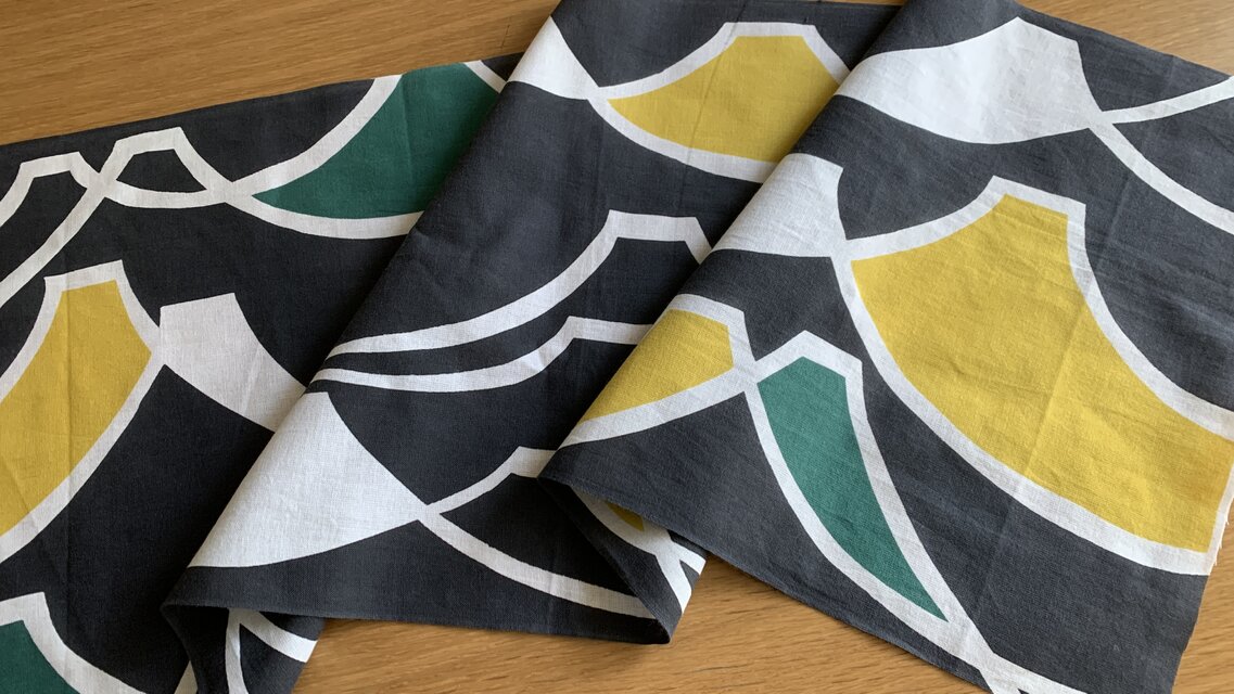 富士山 〜連なり富士〜 /グレー[注染てぬぐい]