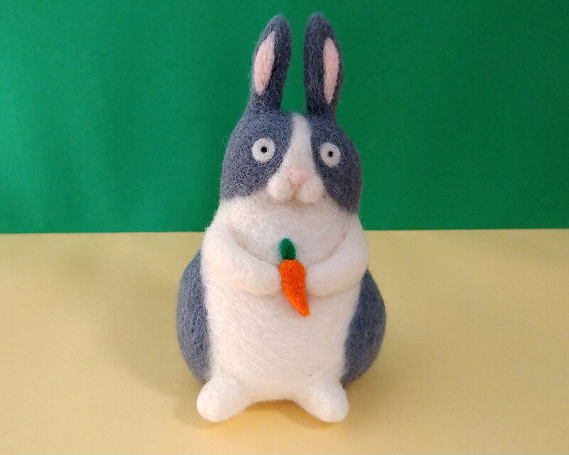【kumaneko様オーダー】羊毛フェルトのうさぎさん