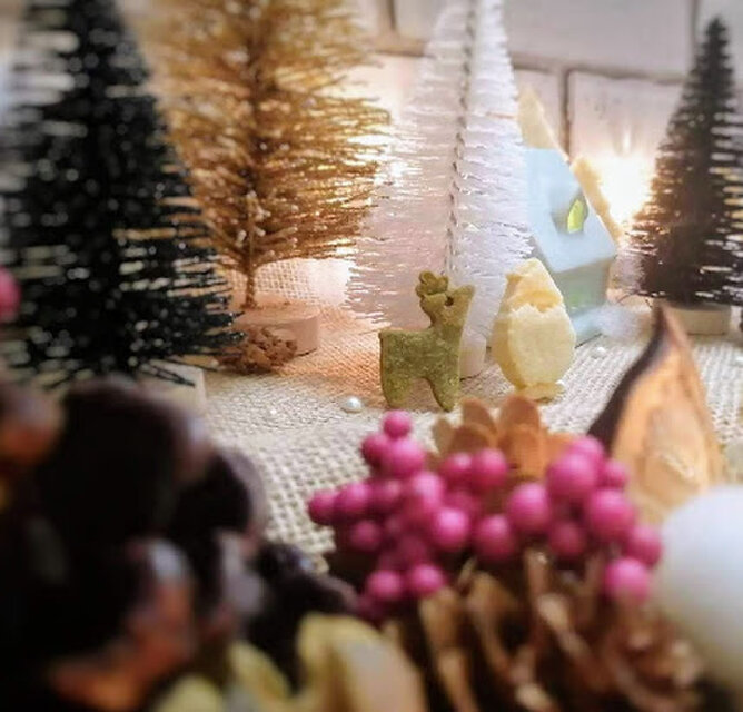 サンタクロースとトナカイのクッキー型お菓子作り　製菓用　抜き型　型抜きクッキー型