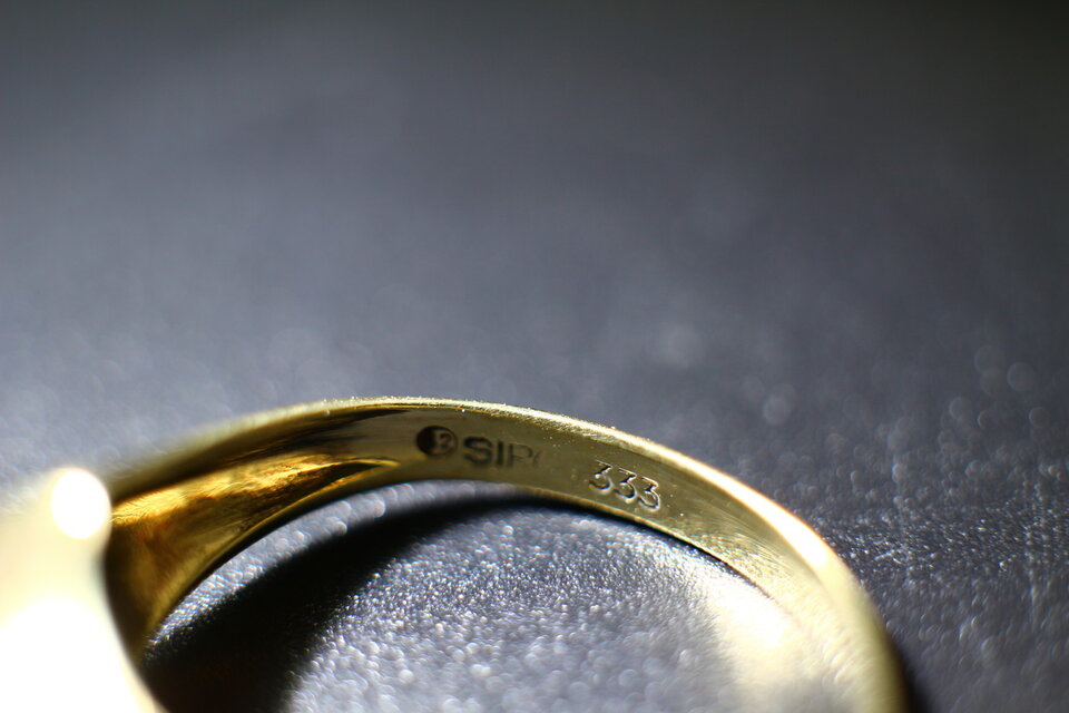 絶品 ゴールド リング レディース 指輪 スピネル 純金率 333 宝石 J9
