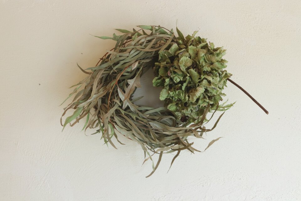 ドライフラワーリース