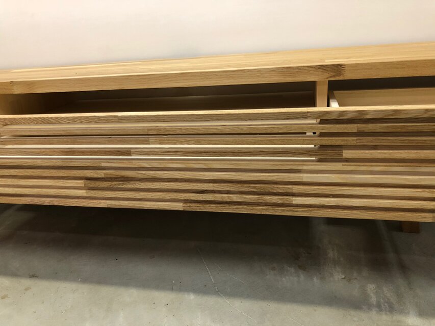 ローマ_T30』手作りテレビ台・タモ集成材・w170 | iichi 日々の暮らし