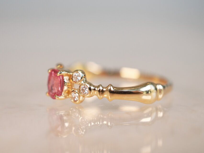 週末セール Shin Jewelry ピンクサファイア リング ダイヤモンド
