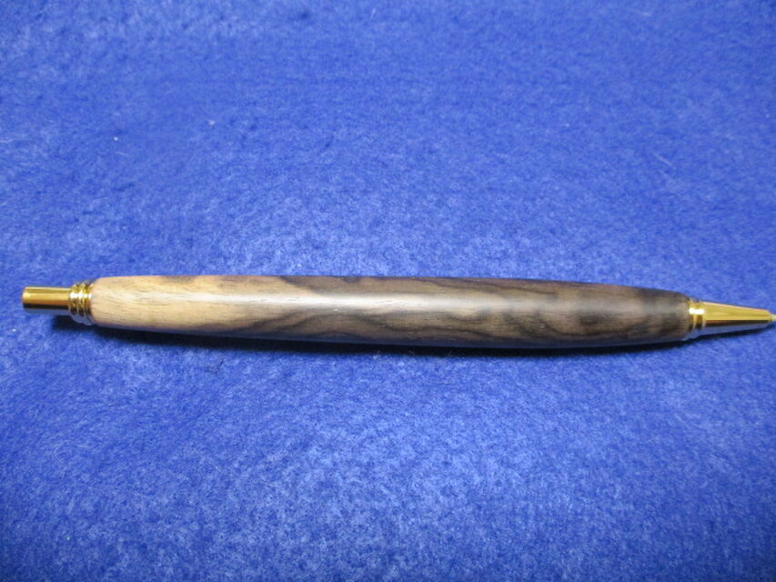 1黒柿孔雀杢　セミオーダー 36 黒柿孔雀杢 シャーペンにも交換可能 | こぶた工房