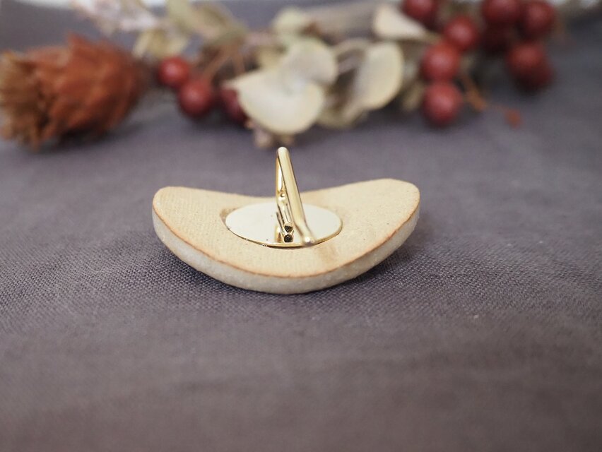 陶器のポニーフック 『Leaf pattern 冬』 | iichi 日々の暮らしを