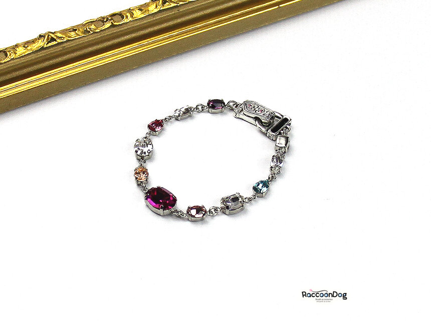 （一点物）スワロ輝く秘宝のブレスレット（スワロ ビーズブレスレット）《ビーズアクセサリー》