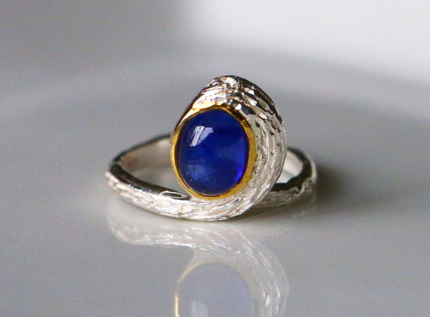 天然石＊サファイア　指輪＊11号　SV