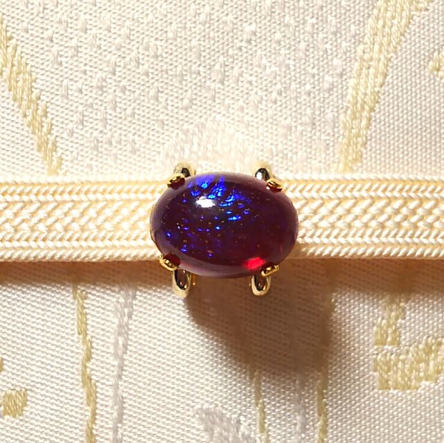 ドラゴンズブレスの帯留　赤