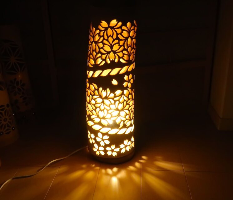 竹灯り・竹あかり・竹灯籠　 ～～ 癒しの灯り ★秋春★～～ 竹灯り・竹あかり・竹灯籠・竹灯篭・竹ランプ ～～ 癒しの灯り