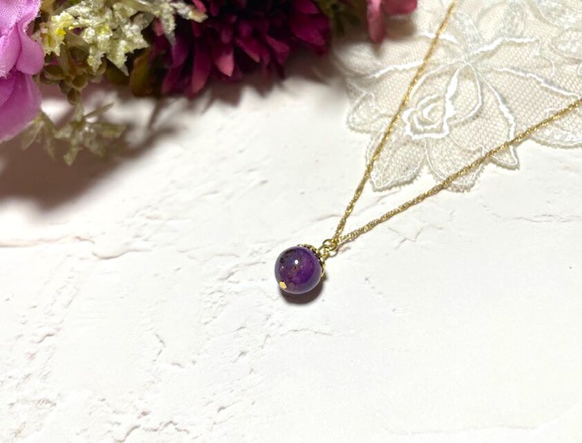 あらゆるマイナスエネルギーからの防御* 鑑別書コピー付* 高品質天然スギライトのシンプル一粒ネックレス11