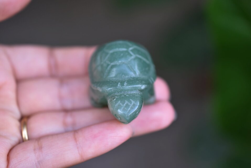 翡翠亀さん置物