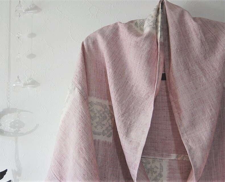 展示品　有栖川文様のはおり　着物リメイク