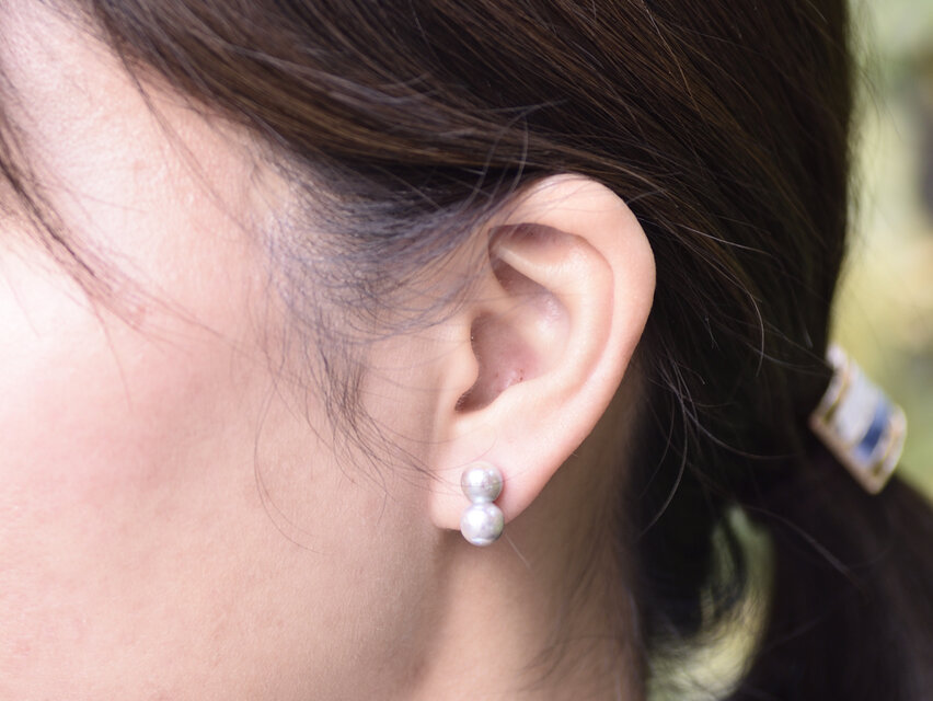 Akoya pearl / K14WG Pierce 【Studs pierce】 | iichi 日々の暮らしを