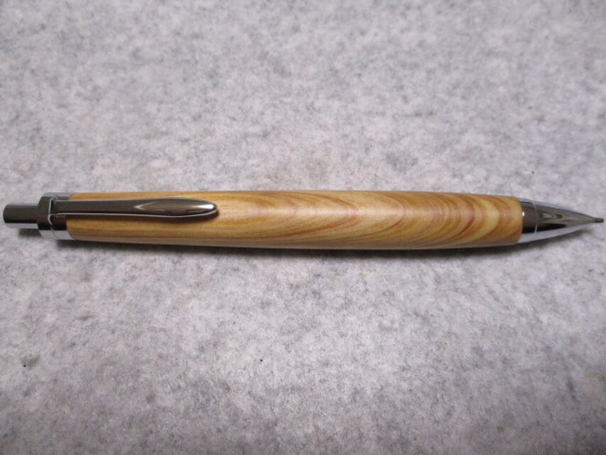 島牟呂(シマムロ)　小笠原産　絶滅危惧種　キヌカオイル仕上げ　木軸シャープペンシル(0.5ミリ用)　希少材
