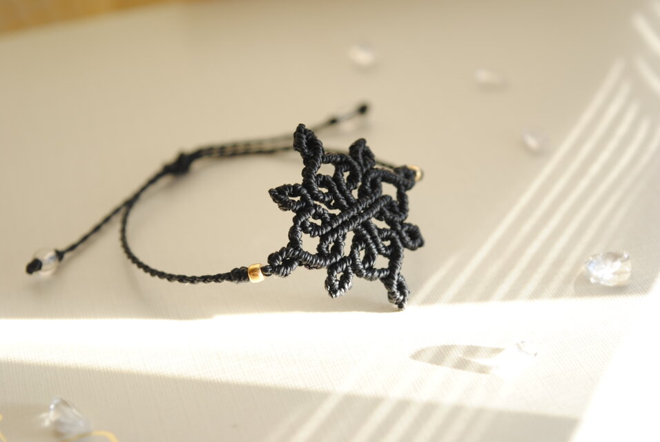 マクラメブレスレット＊曼荼羅
