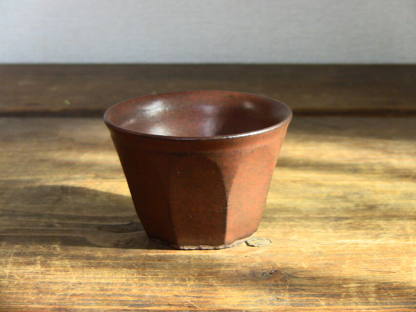 面取り猪口（地釉）