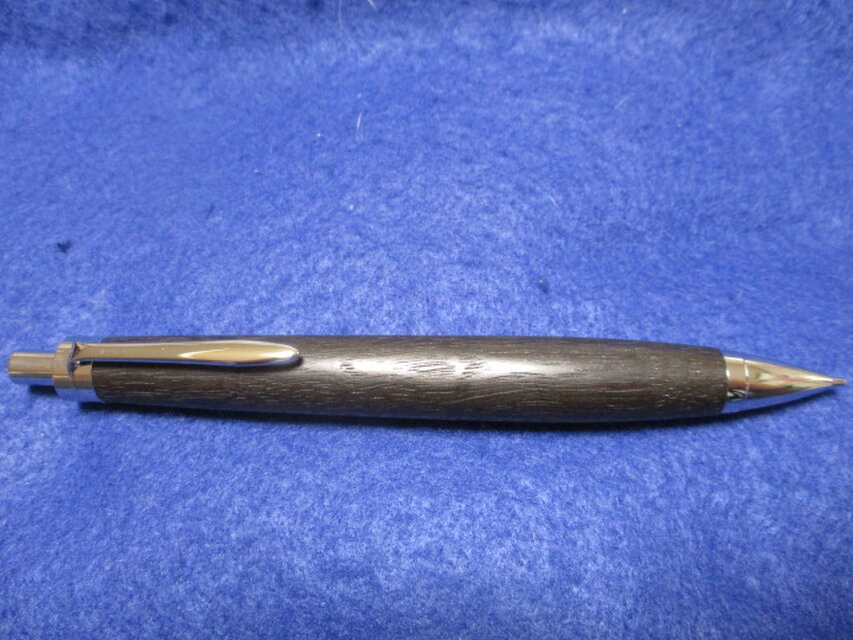 神代栗　真黒　縁起木　蜜蠟ワックス仕上げ　木軸シャープペンシル(0.5ミリ用)　希少材