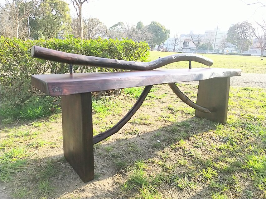 木製 ベンチ 流木　椅子　アンティーク