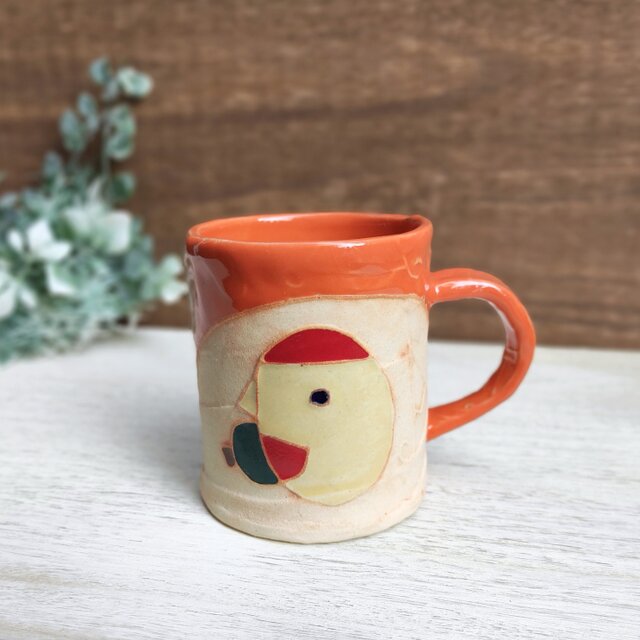 ＊新色＊【オレンジ】明るく、楽しく、美味しく！マグカップ２ ノーマル 2023