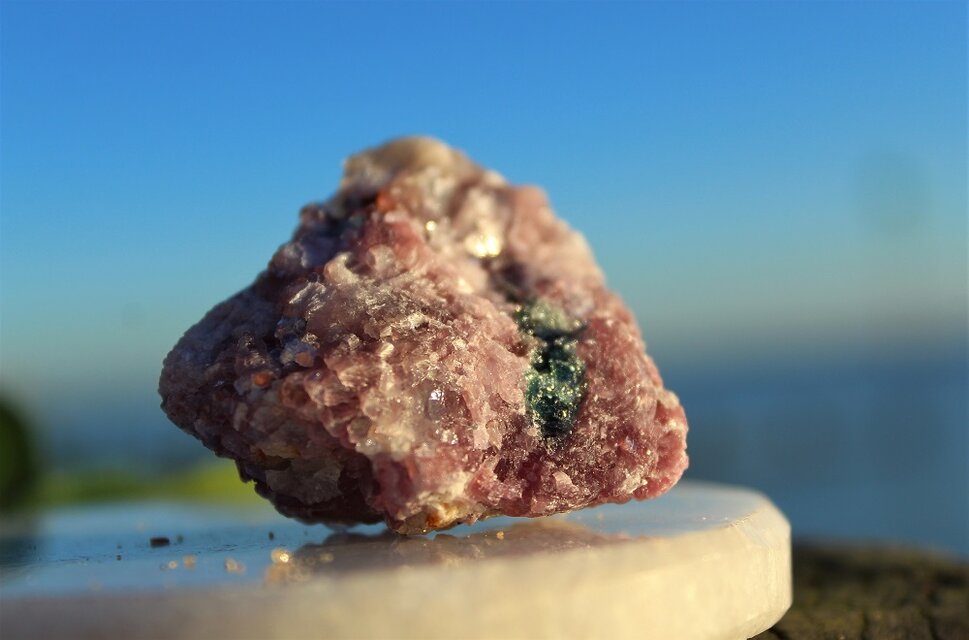 レピドライトフラワーとグリーントルマリン