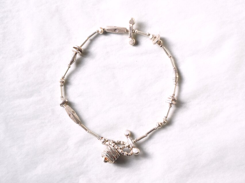 シルバーブレスレット "ー▱ーー/ーー"