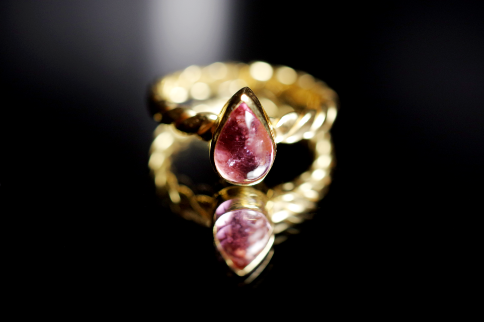 New Arrival☆新作☆『ピンクトルマリン』☆世界でひとつのリングsilver925 + k18コーティング