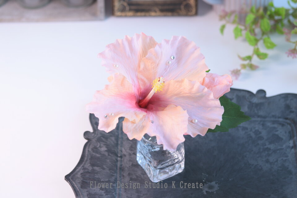 ハイビスカス（種類（宝石）スワロフスキー レディースアクセサリー