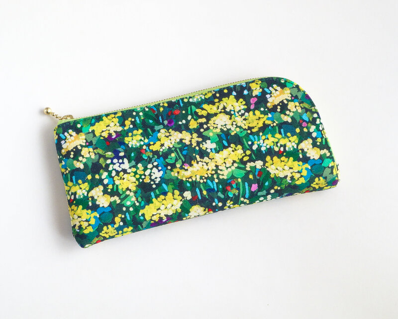 L字ファスナー長財布  Yellow Garden ＊458＊