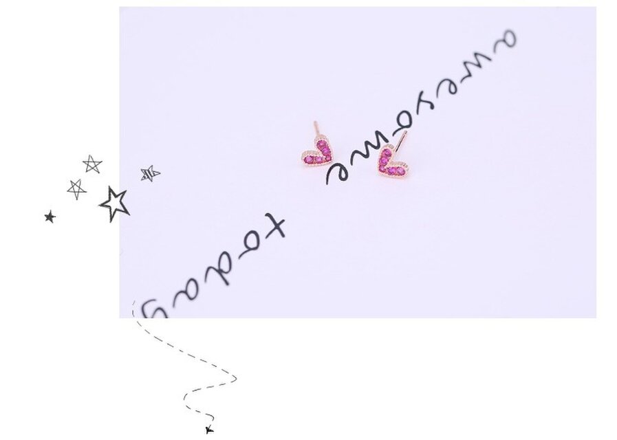 ピアス レディース 小さめ ハート シルバー925 ピンクゴールド 金属アレルギー対応 キラキラ 仕事 プレゼント オフィス