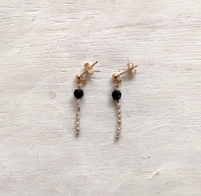 TUKI_新月_pearl_C　ピアス・イヤリング