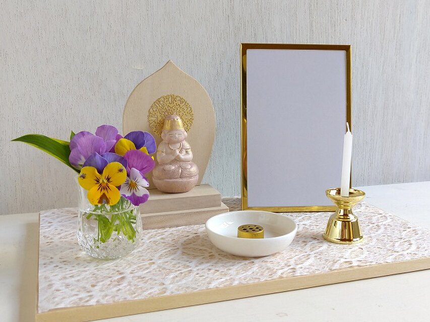 【受注製作】ミニ仏壇　手元供養　ステージタイプ　　大日如来　C-2