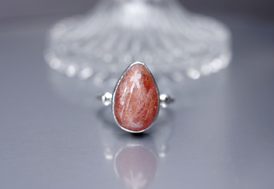 New Arrival☆新作☆『SunStone』の世界でひとつの天然石リングsilver925